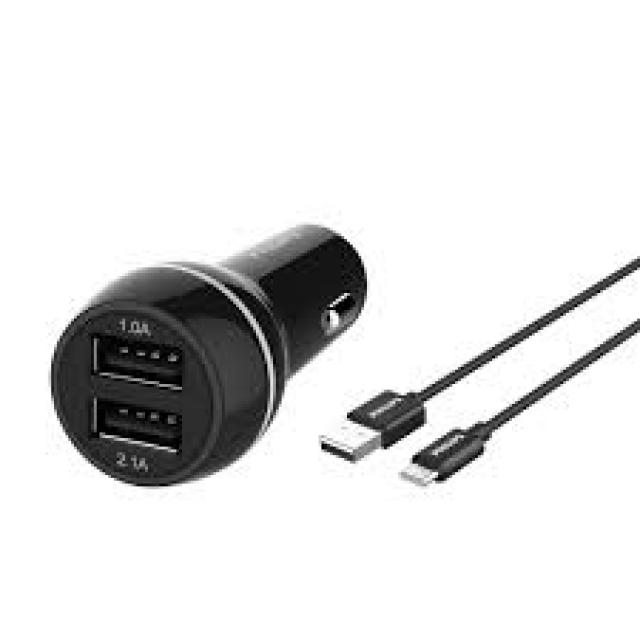 Kablovi, adapteri i punjači - PHILIPS Dual USB Car Charger DLP2357A/10 - Avalon ltd